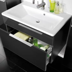 FACKELMANN KARA Waschtischunterschrank Und Schub Ant. - Anthrazit | 1 -Wenko Verkaufsgeschäft 1505601 fackelmann kara waschtischunterschrank und schub ant 2