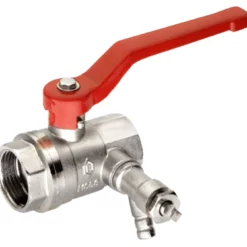 Kugel-Durchgangshahn Mit Entleerung IG - 1/2 Zoll