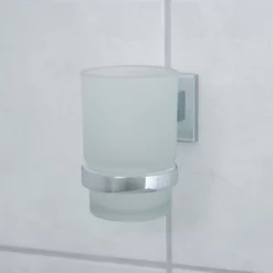 Wenko Verkaufsgeschäft -Wenko Verkaufsgeschäft 1740301 fackelmann glas mit halter mare chrom glanz 19x17x3 cm 1