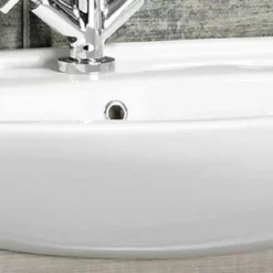 FACKELMANN A-VERO Keramikbecken Weiss - 102x18,5x50 Cm