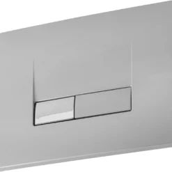 Betätigungsplatte Eckig - Matt Chrom