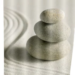 Wenko Duschvorhang 180x200 Sand And Stone