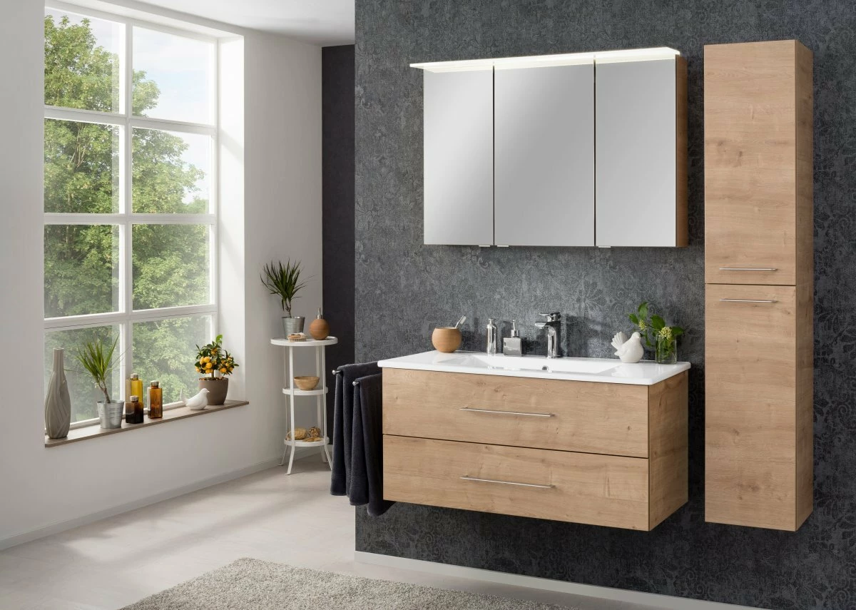 Fackelmann B.perfekt Becken+Waschtischunterschrank - Asteiche | 102X49X48 Cm 4 Fackelmann B.perfekt Becken+Waschtischunterschrank - Asteiche | 102X49X48 Cm – Bild 2