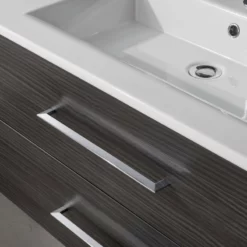 Fackelmann B.perfekt Becken+Waschtischunterschrank - Dark Oak | 102X49X48 Cm -Wenko Verkaufsgeschäft 2084814 b perfekt becken waschtischunterschrank 2