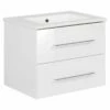 Fackelmann B.perfekt Becken+Waschtischunterschrank - Weiss | 62X49X48 Cm