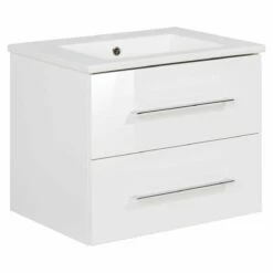 Fackelmann B.perfekt Becken+Waschtischunterschrank - Weiss | 62X49X48 Cm