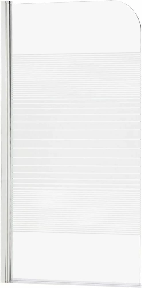 WELLWATER Badewannenabtrennung 80x140cm, Schwenkabr - Streifendesign 2 WELLWATER Badewannenabtrennung 80x140cm, Schwenkabr - Streifendesign