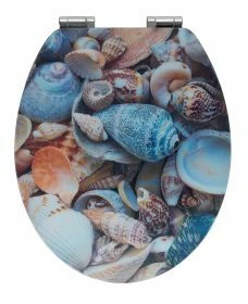 Wenko WC-Sitz Muschel, MDF 3D Direktlistung!